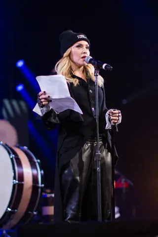 Madonna at "Bringing Human Rights Home" Concert