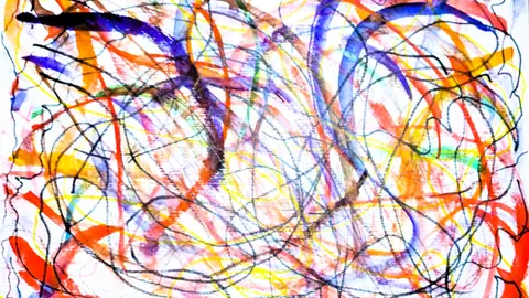 Playful Scribble Burst - backiee