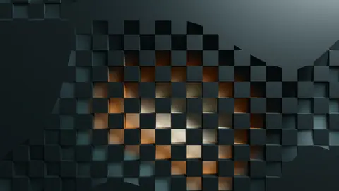 Dark 3D Lattice Illumination - backiee