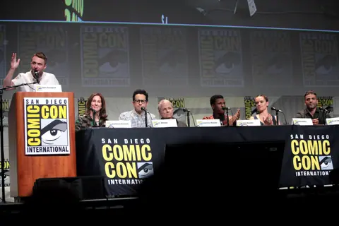 SDCC 2015 - Chris Hardwick, Kathleen Kennedy, J. J. Abrams, Lawrence Kasdan, John Boyega, Daisy Ridley & Oscar Isaac