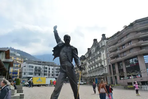 Partial Freddie Mercury Statue in Montreux