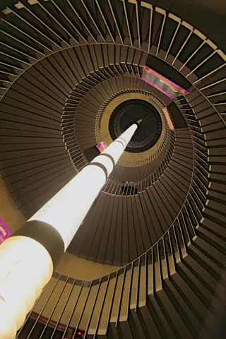 Usher Hall, stairwell - view up 02