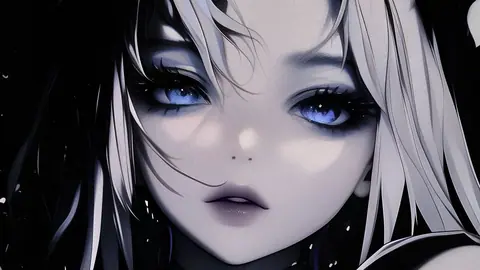 Sad Eyes Mystique Anime Portrait - backiee
