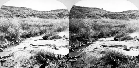 Picturesque views of Rocky Mountain scenery. Soda Springs on the Fountaine qui Bouille, 3 miles above Colorado City