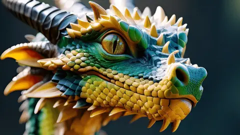 Dragon Cub's Enigmatic Gaze - backiee