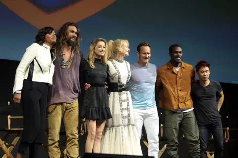 Aisha Tyler, Jason Momoa, Amber Heard, Nicole Kidman, Patrick Wilson, Yahya Abdul-Mateen II & James Wan