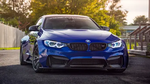 bmw-m4-blue-sport-car