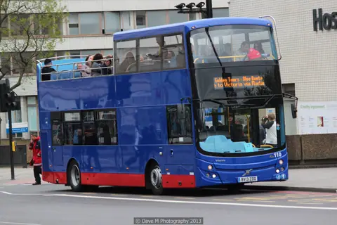 Golden Tours bus 110 (BV13 ZDD), 11 May 2013 (1)