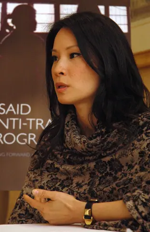 Lucy Liu @ USAID Human Trafficking Symposium 02 (cropped)