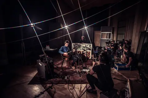 Noel Gallagher and Mikey Rowe at Metropolis Studios 2018 TFR 6347 Tom Rowland