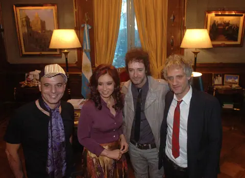 Cristina Fernandez y Soda Stereo