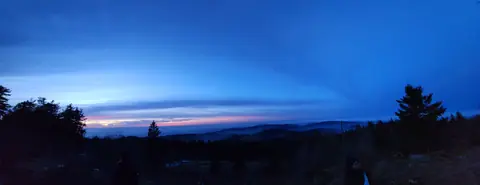 Panoramic shot of the Taunus mountain range