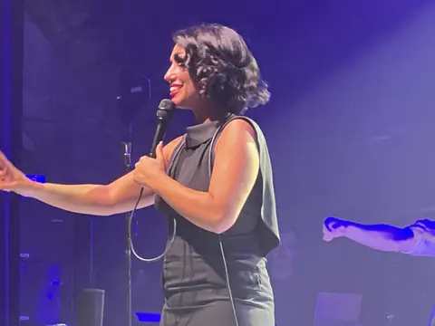 Raye performing at Thalia Hall in Chicago in 2024 IMG 6545
