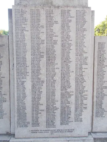 Kriegerdenkmal von Ferenc Varga, Namen H-O, 2024 Kiskunfélegyháza