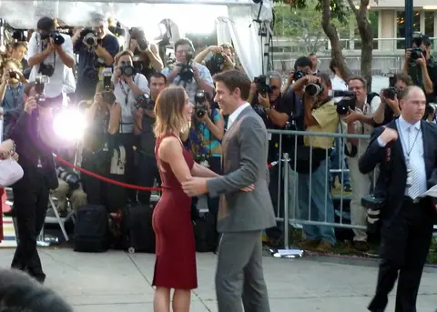 Emily Blunt and John Kraskinski at the premiere of Looper, Toronto Film Festival 2012