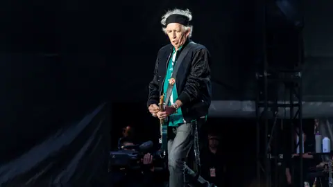Keith Richards on stage Rolling Stones London 22 May 2018