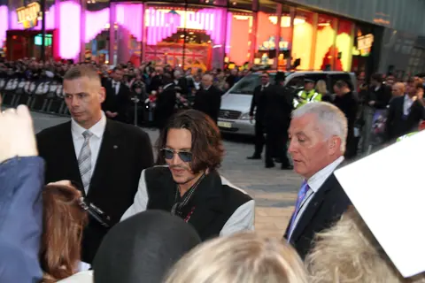 Johnny Depp - Dark Shadows Premier - London