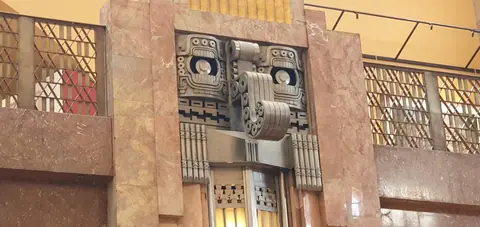 Detail - Interior of Palacio de Bellas Artes - Mexico 2024