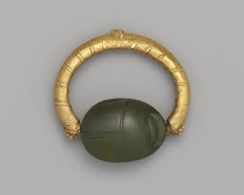 Ring with a Scarab Bezel