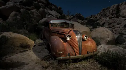 Forgotten Hudson Under Moonlit Rocks - backiee