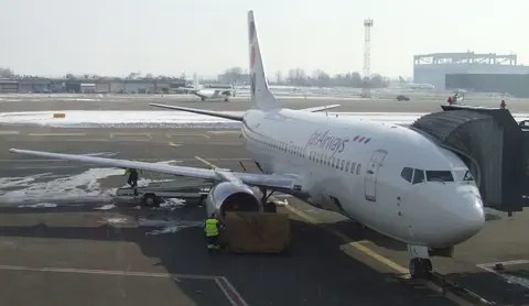 Boeing 737 na aerodromu Nikola Tesla 2010