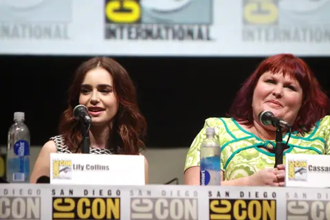 Lily Collins & Cassandra Clare