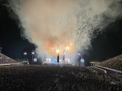 Rogers Stadium Foo Fighters fireworks