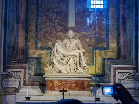 Pietà by Michelangelo in Saint Peter's Basilica - Vatican City